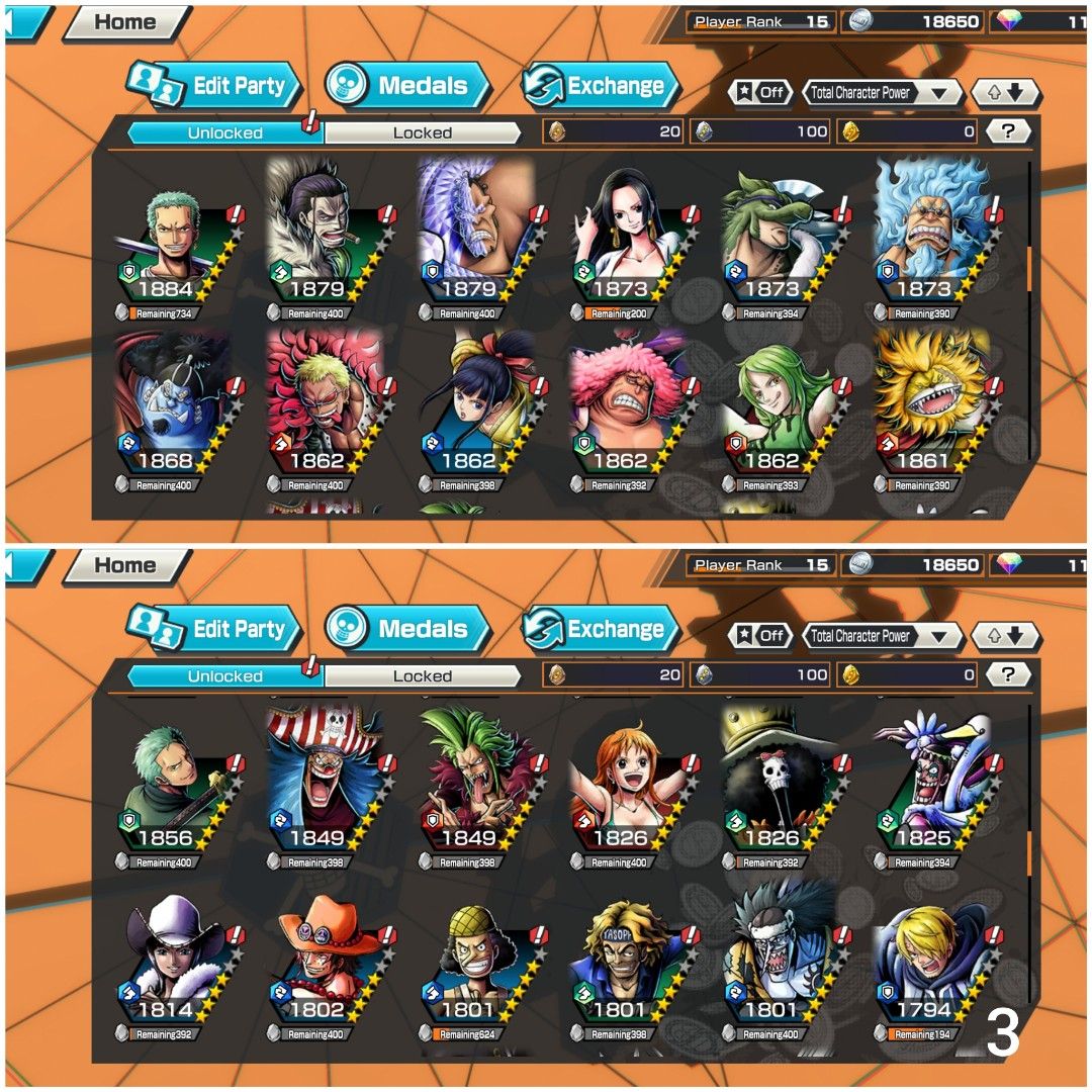 OPBR One Piece Bounty Rush Account Luffy Extreme, Video Gaming