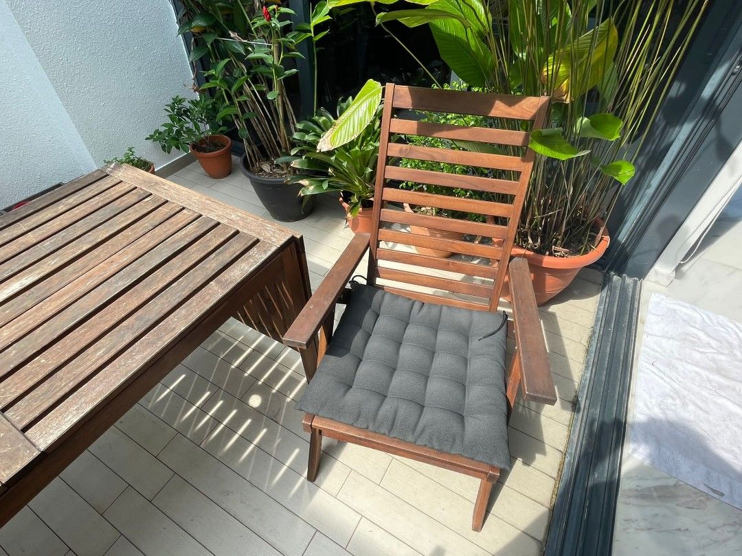 Outdoor chair Ikea Nammaro (4 units), Furniture & Home Living, Outdoor