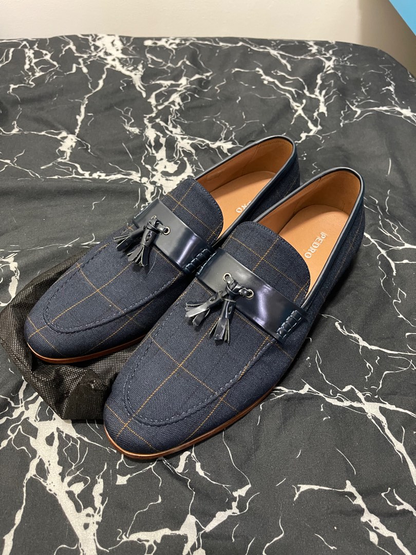 Checkered loafers on sale
