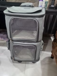 Pet Carrier Double Layer trolley