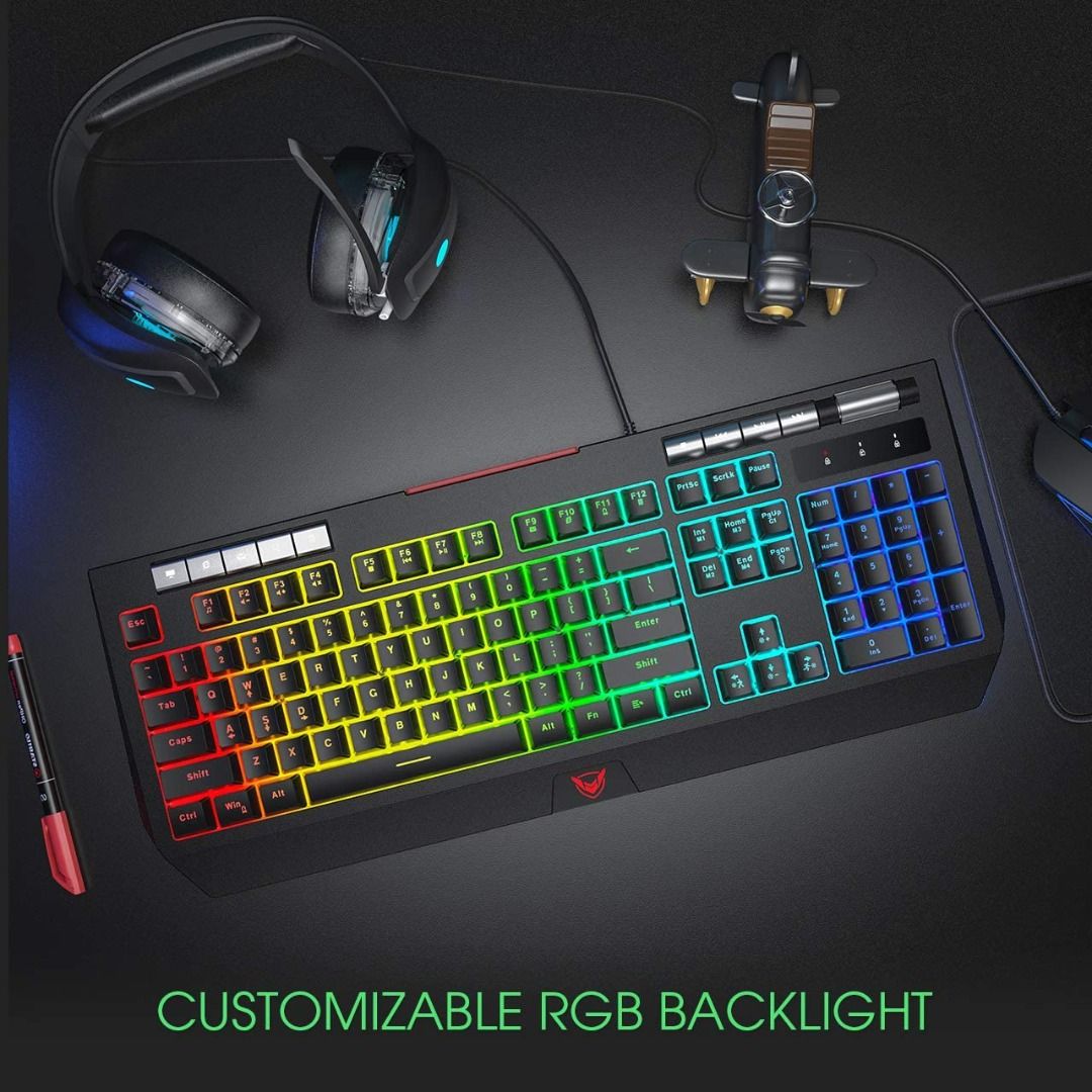 PICTEK Gaming Keyboard, Computers & Tech, Parts & Accessories, Computer ...