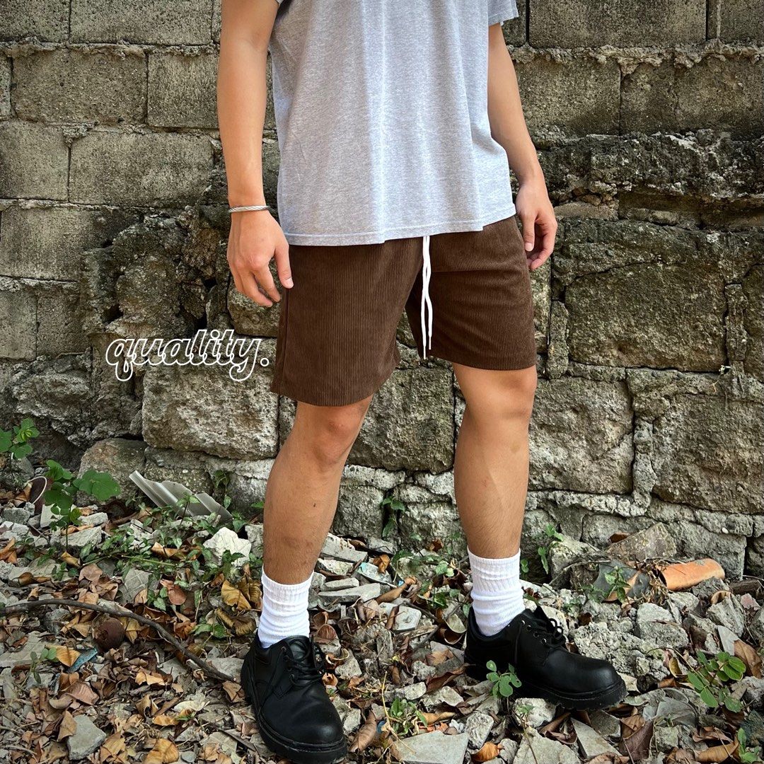 Corduroy shorts mens clearance