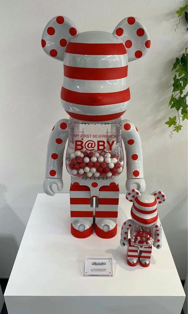 PO: My First Bearbrick B@by Red & Silver Chrome Ver. 400% & 100 ...