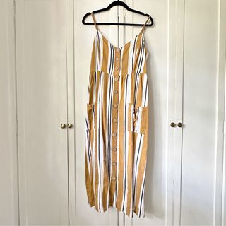 Promod Smocked Linen Dress (Large)