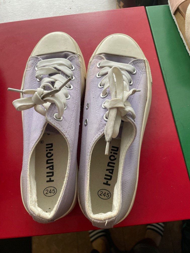 Purple canvas sneakers cheap