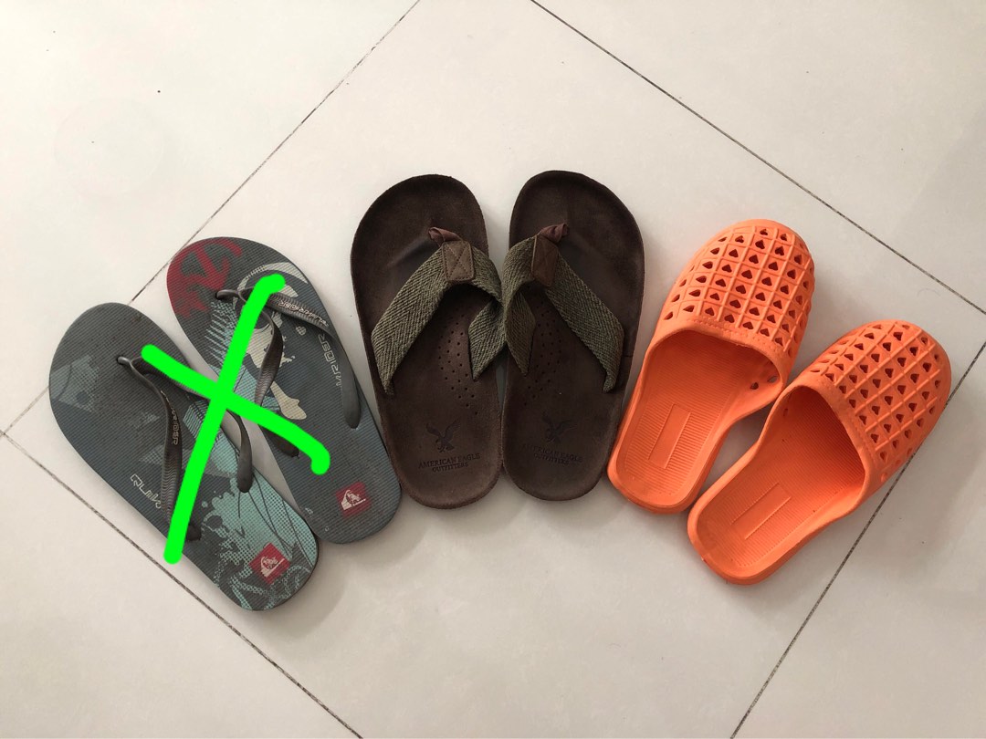 🌈Quicksilver, American eagle, Flip Flops, Slippers, Men's Fashion,  Footwear, Flipflops and Slides on Carousell