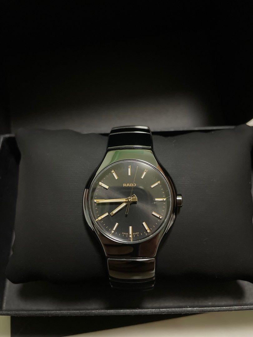 Rado true black ceramic watch top