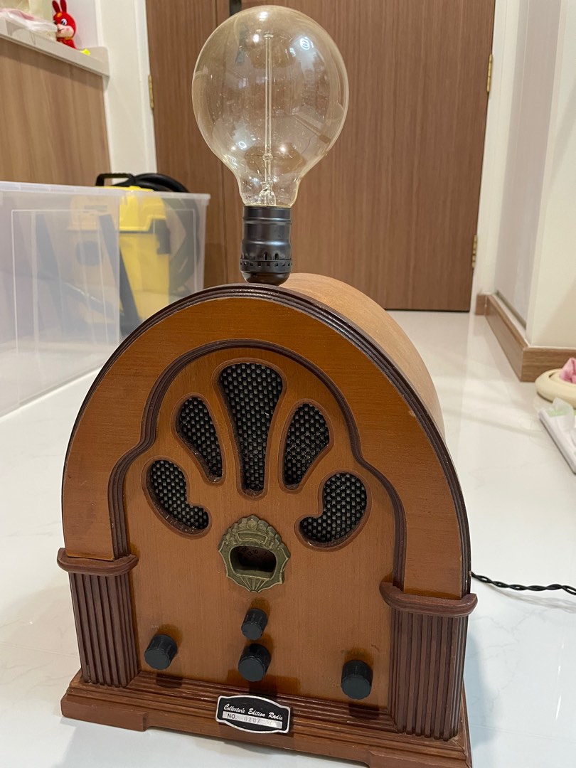 Rare vintage radio touch lamp, Furniture & Home Living, Lighting & Fans