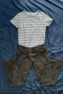 ‼️SALE‼️Authentic Chanel Blouse and Burberry Corduroy Pants for Ladies