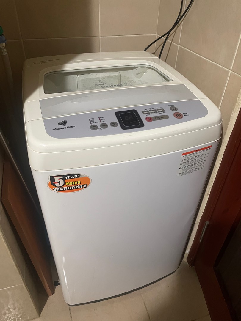 Samsung Diamond Drum 6.0 kg Top Load Washer, TV & Home Appliances