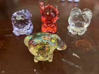 Sanrio acrylic diamond cut crystal set
