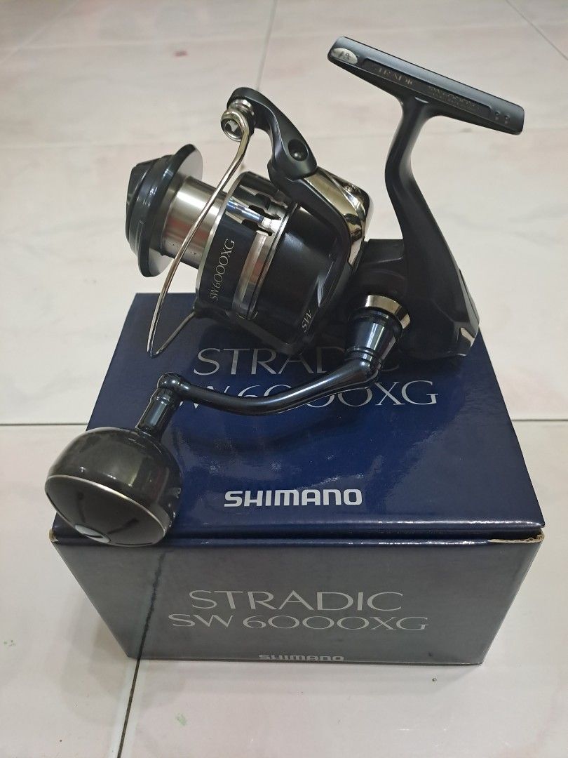 Shimano Stradic SW 6000XG Fishing Spinning Reel, Sports Equipment