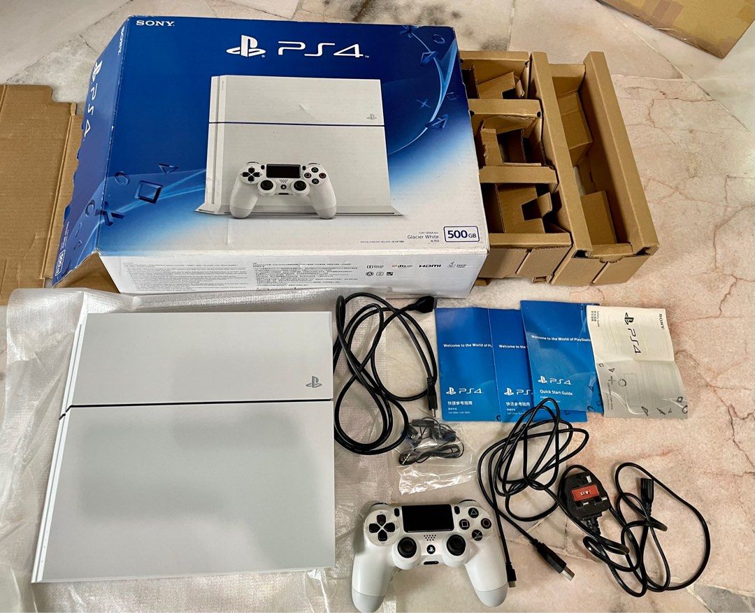 SONY PS4 500gb Glacier White FREE Charging Stand Video Gaming