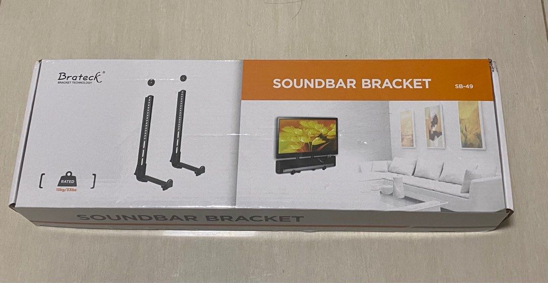 Soundbar bracket TV attachment BNIB, TV & Home Appliances, TV