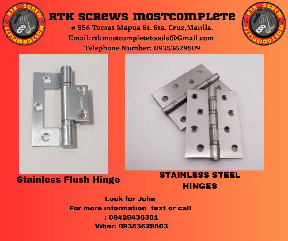 Stainless Flush Hinge on Carousell