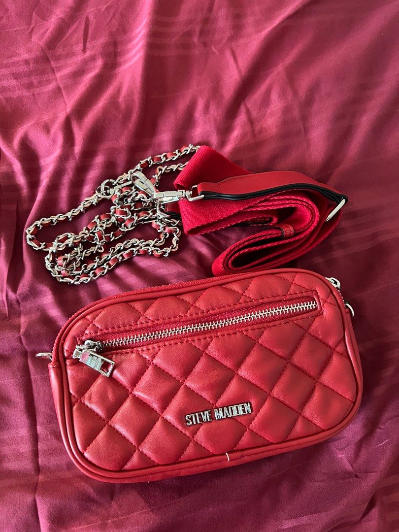 Steve Madden Red Crossbody Handbag Women s Fashion Bags