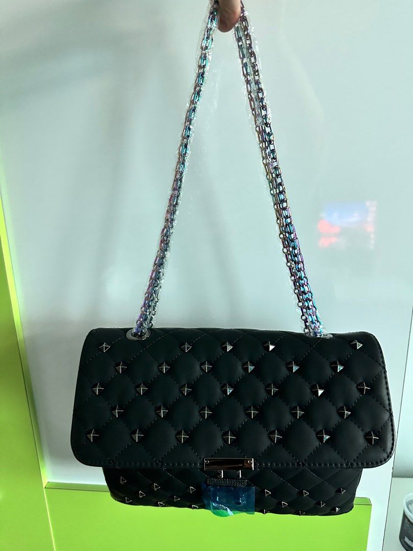 Rainbow top chain bag