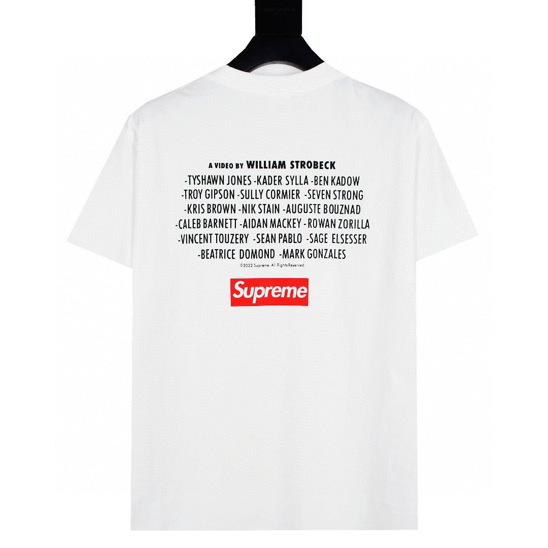 Supreme “Play Dead” Tee 影片紀念款box logo短袖T恤, 男裝, 上身及