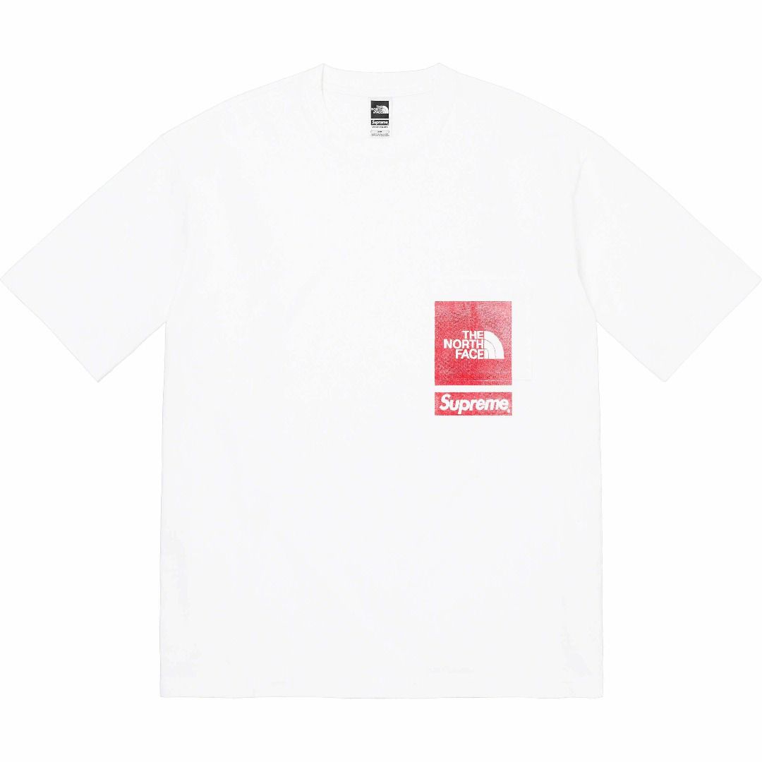 Supreme x The North Face Printed Pocket Tee (5Colors), 名牌, 服裝