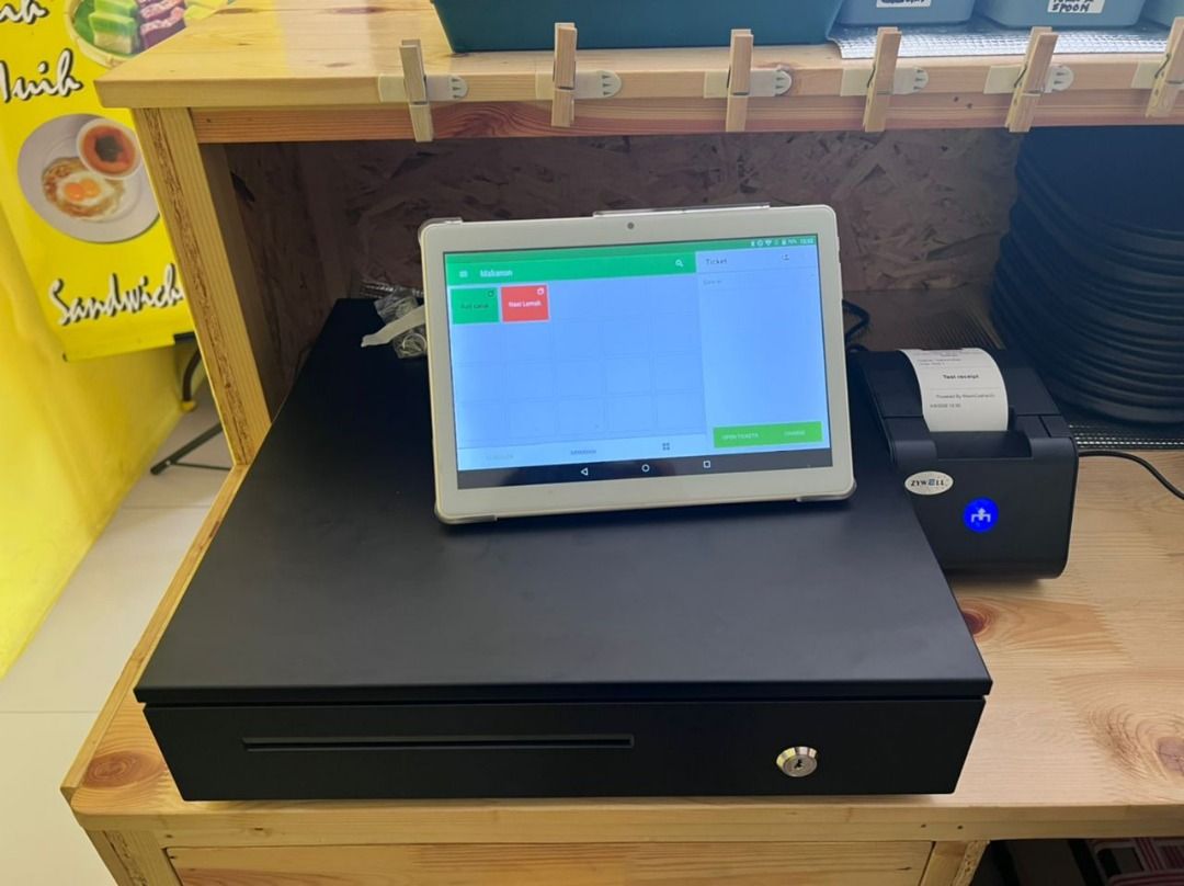 Tablet Mesin Cashier POS System Mesin Kaunter Cashier Machine Cash