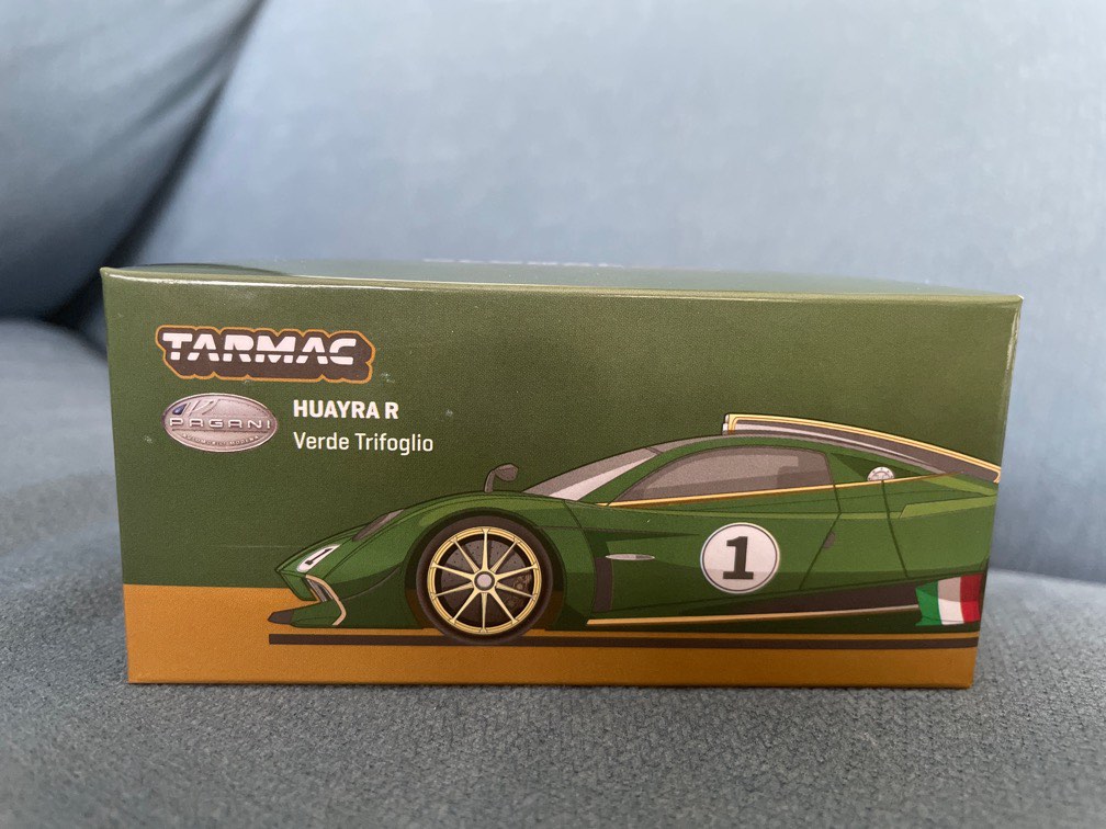 Modellino Tarmac Works 1:64 – Pagani Huayra BC – Colore Trifoglio Verde (Diecast 2023)
