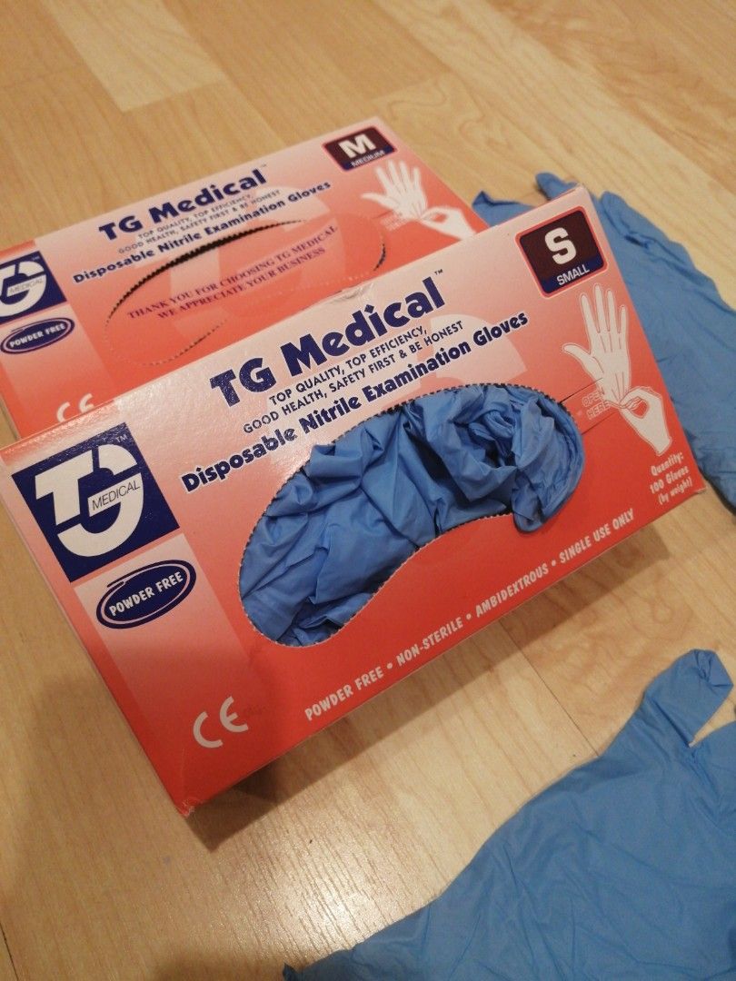 TG Medical Disposable Nitrile Examination Gloves, Health & Nutrition