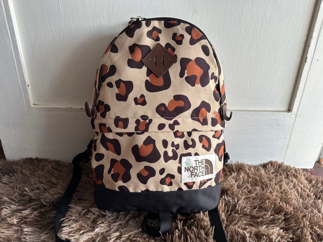 The north face leopard backpack