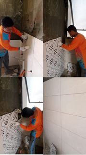 Tile laying & Cement Screeding [Tiling, Cement Plastering, Masonry Works] - Kitchen, Toilet, Bedrooms, Office Space, HDB, Condominium, BTO Flats,