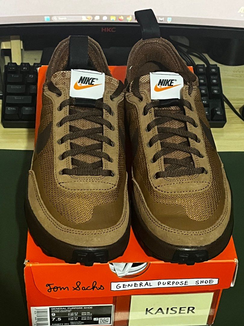 Tom Sachs X NikeCraft General Purpose Shoe Brown Size 9W / 7.5M IN HAND