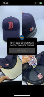 Topi MLB Baseball New Era Boston Red Sox Fitted  Navy
