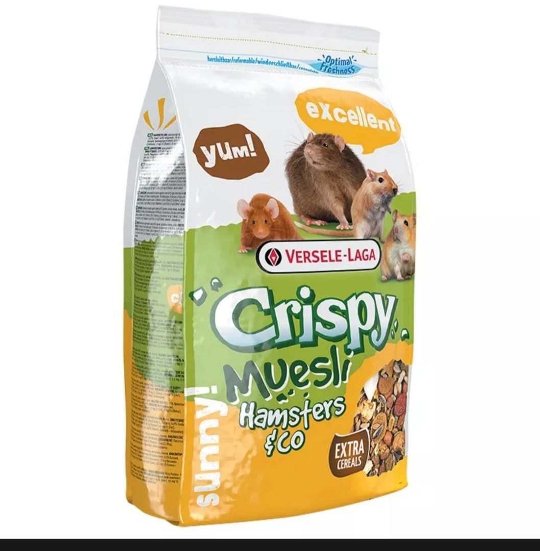 Versele Laga Crispy Muesli Hamster 400g, Pet Supplies, Pet Food on Carousell