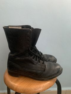 Vintage 70's PLATFORM Boots Darl Red Leather Rockstar 6US,  Canada