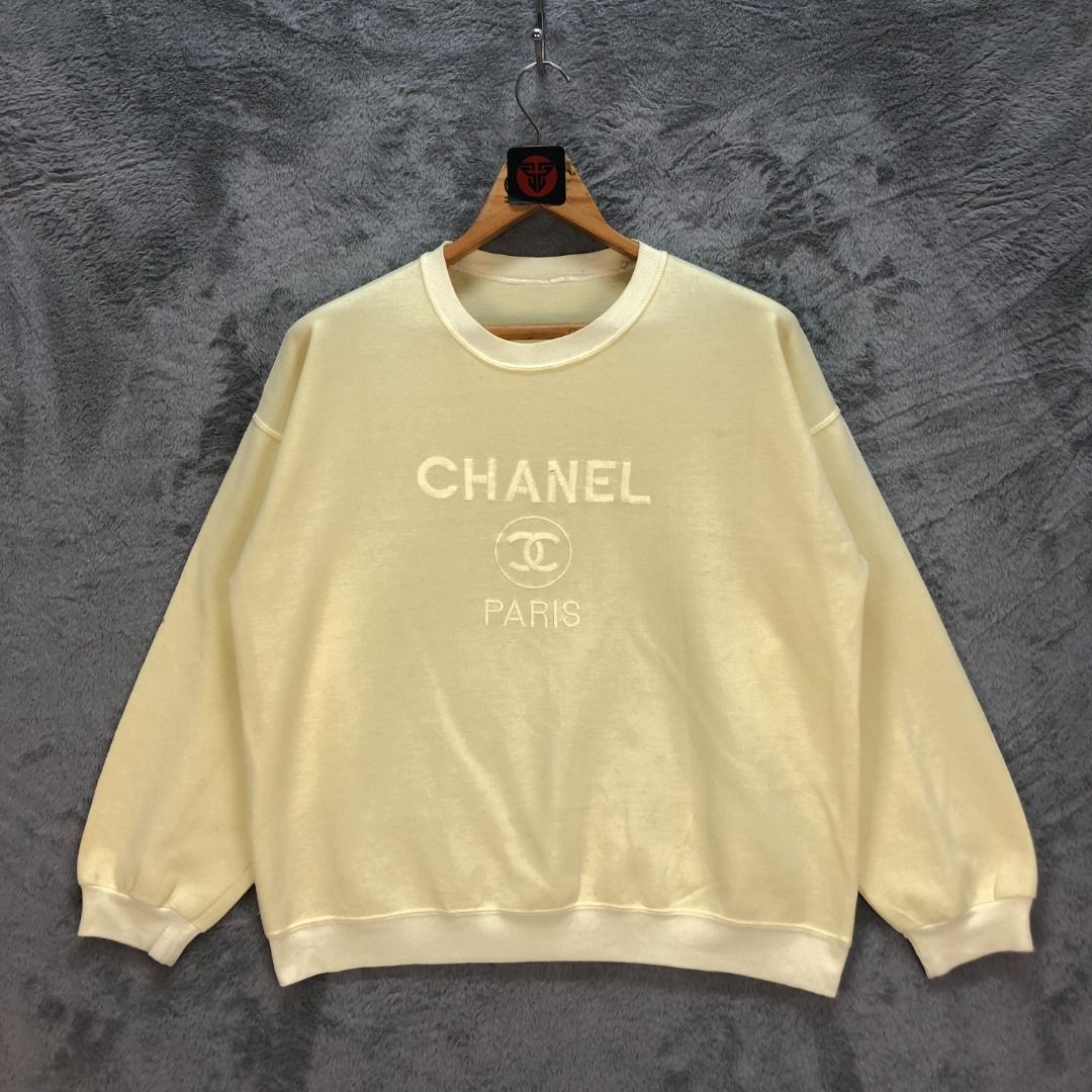 Yellow chanel sweatshirt hot sale