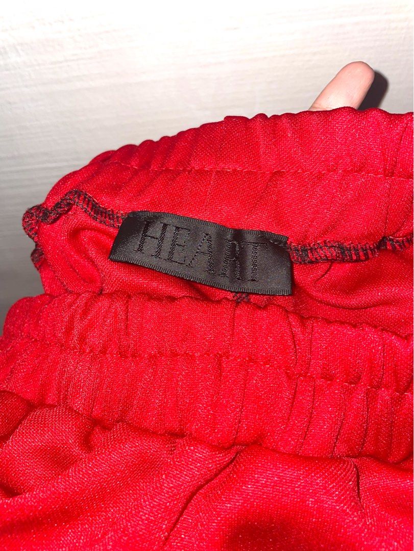 Red checkered track pants online