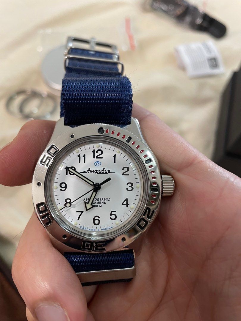 Vostok amphibian military discount russian diver watch