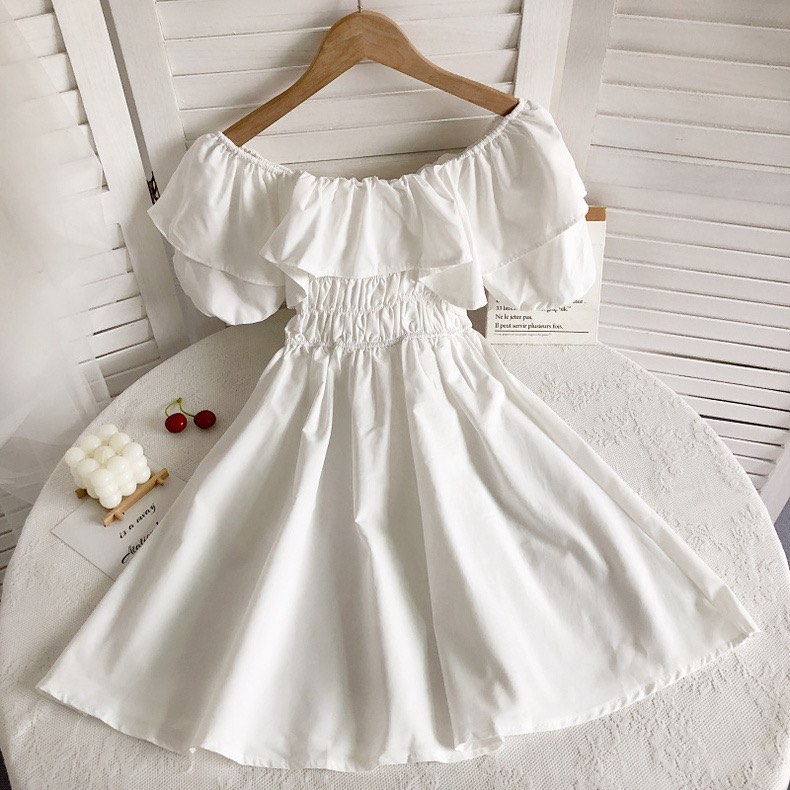 White off the hotsell shoulder dress short