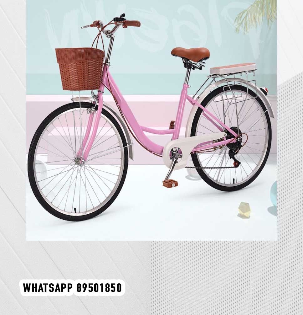WITH GEAR Vintage bike Lady bicycle women Ladies bike bicycle 29 mesh delivery adult lady child 26 baby bag children thermal rack WHATSAPP 89501850 Sports Equipment Bicycles Parts Bicycles on Carousel...