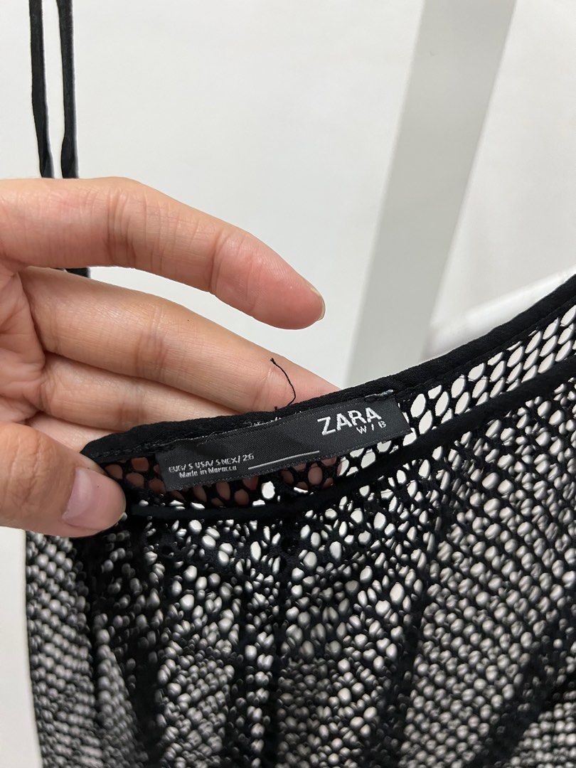Zara fishnet sale top