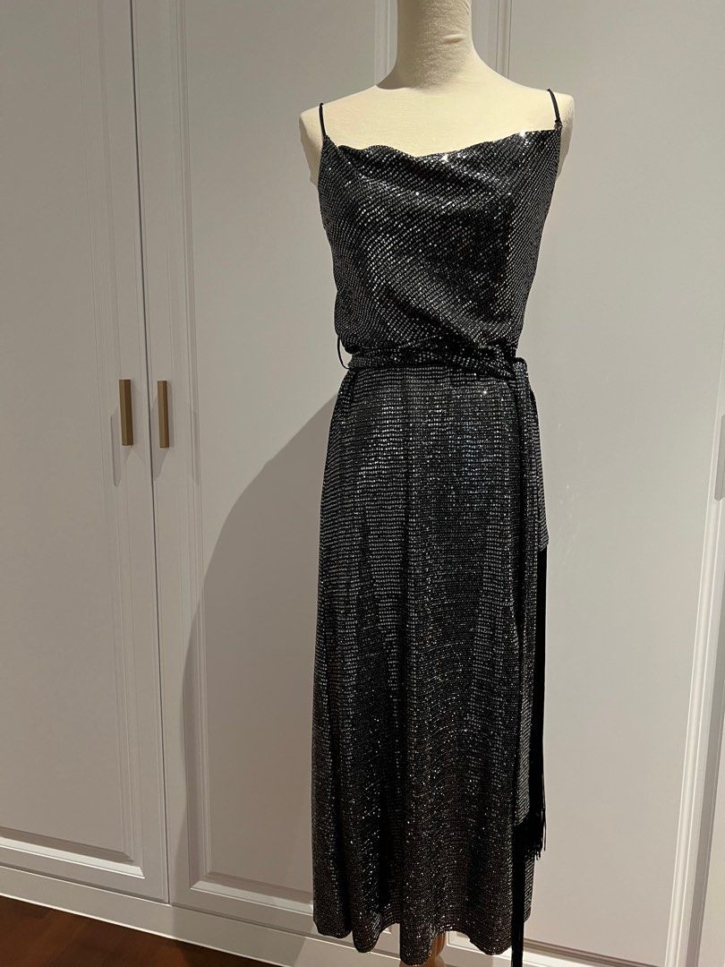 Zara Sequin Gatsby Dress Size XS Fits XS S