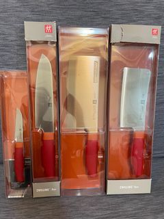 德國雙人Zwilling不鏽鋼刀具四件組 全新不拆售 中式廚刀 日式廚刀 剁刀 蔬果刀