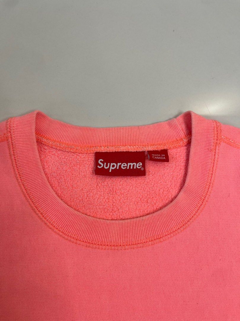 Supreme fluorescent pink box logo sales