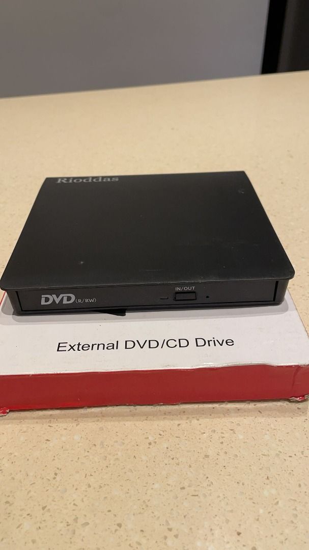 1508) Rioddas external CD Drive, USB 3.0 Portable CD/DVD +/RW Drive