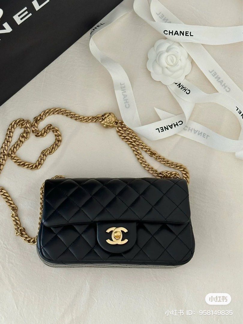 Chanel 2023 Mini Sweet Camellia Flap Bag - Yellow Shoulder Bags, Handbags -  CHA955142