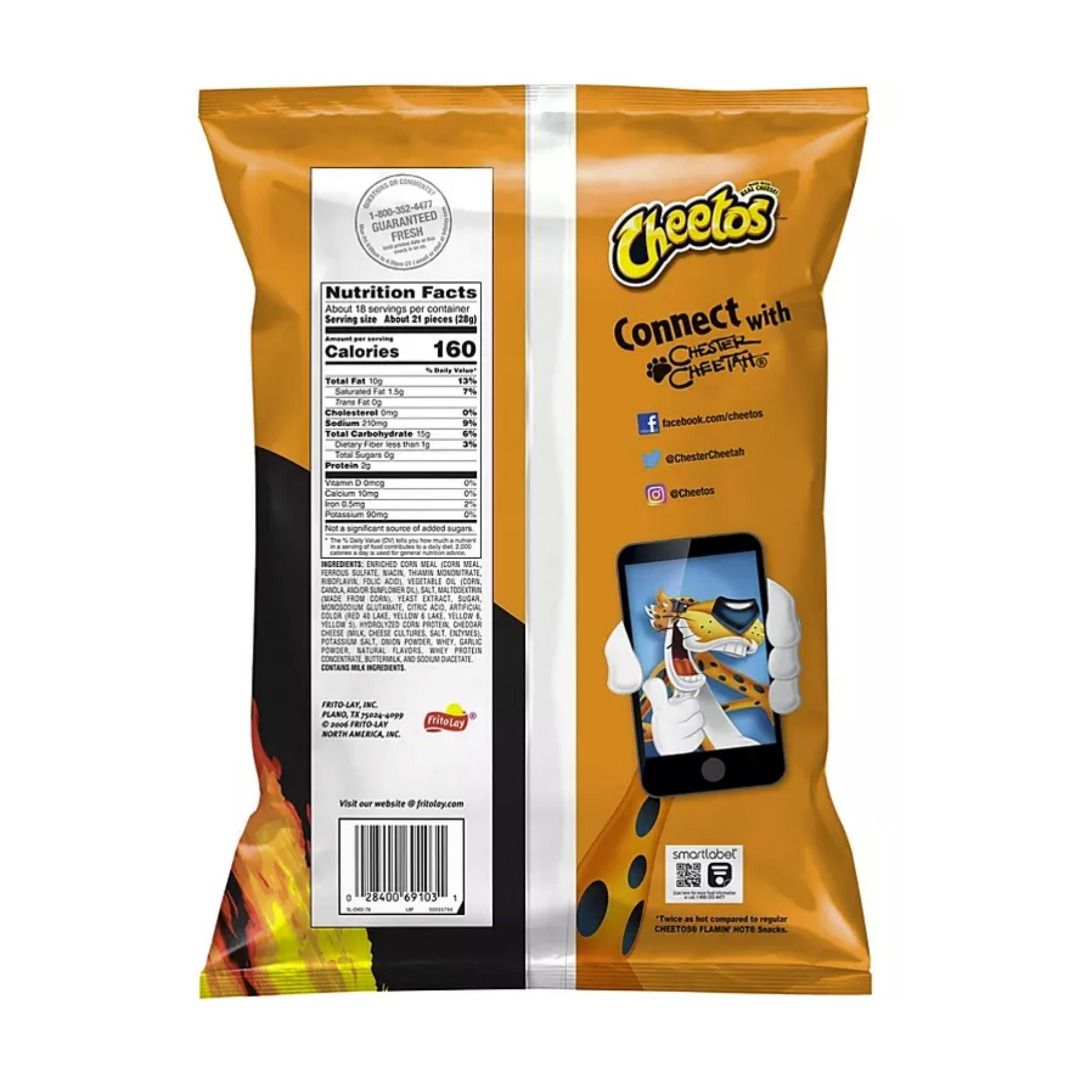 2 Packets] Direct From USA! Cheetos Crunchy XXTRA Flamin' Hot ...
