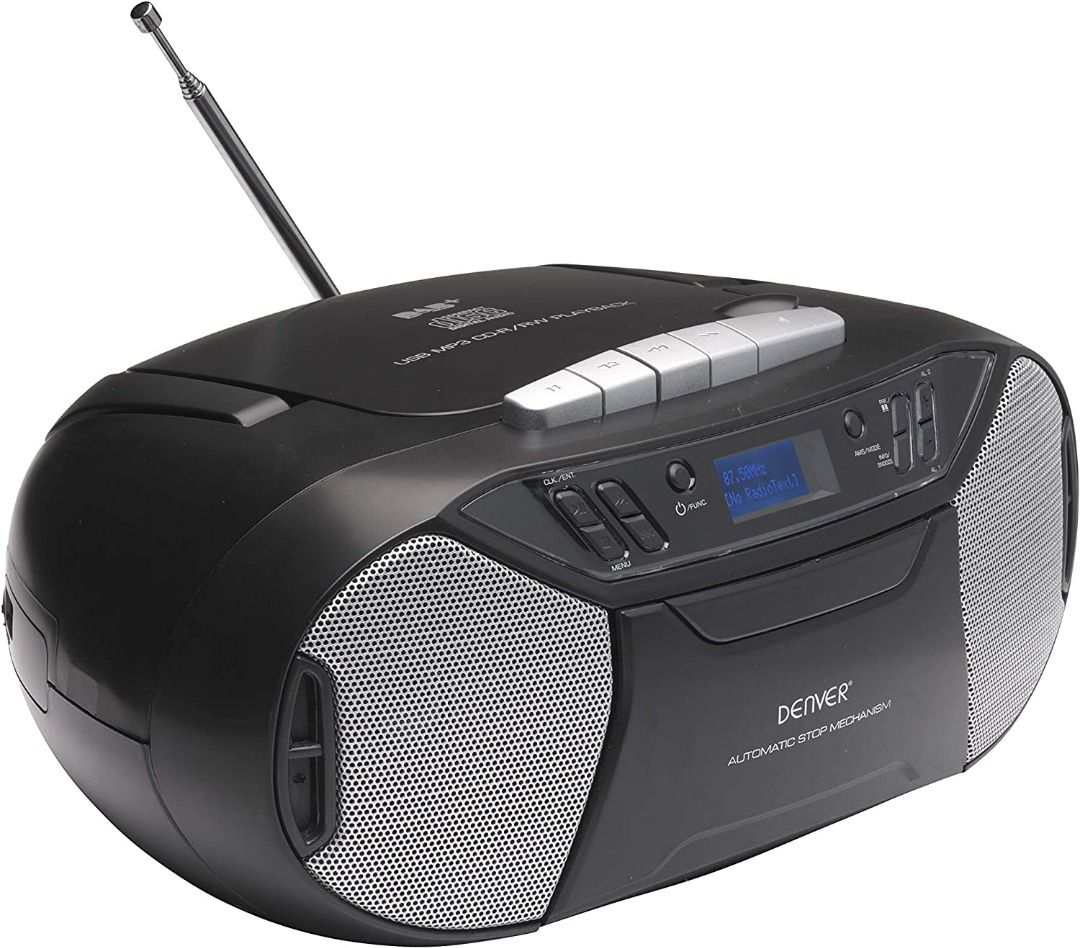 3621) BOOMBOX DENVER TDC250 MUSIC SET WITH DAB + / FM RADIO CASSETTE