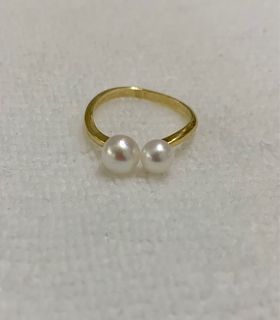 （強光）日本🇯🇵6mm 及5mm 珍珠戒指 💍（開口戒，唔夾手，舒服）