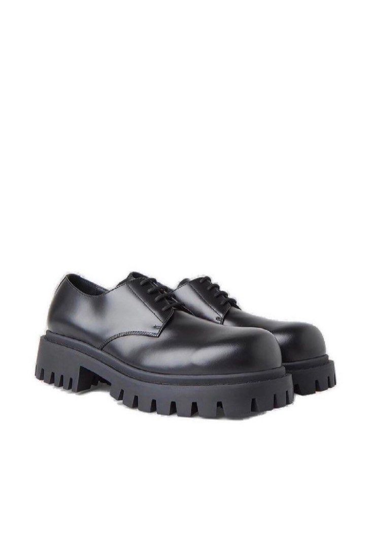 全新BALENCIAGA Sergent 20mm厚底德比42號, 他的時尚, 鞋, 休閒鞋在