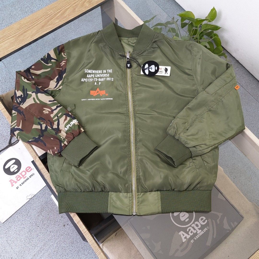 全新Aape jacket Aape 外套bape jacket bape風樓, 男裝, 外套及戶外