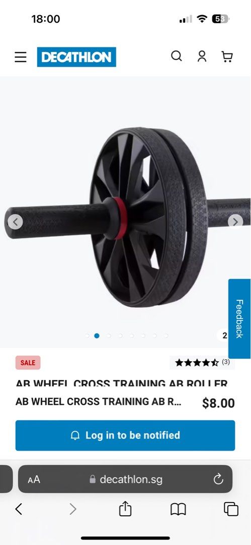 Cross training abs wheel top