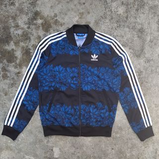 ADIDAS BLUE ROSES TREFOIL BOMBER JACKET